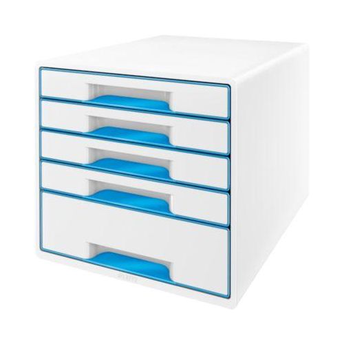 4002432115426 - AKTION LEITZ Schubladenbox WOW Cube perlweiß blau 52142036 DIN A4 mit 5 Schubladen 1 St mit Prämie nach Registrierung 4002432115426 - AKTION LEITZ Schubladenbox WOW Cube perlweiß blau 52142036 DIN A4 mit 5 Schubladen 1 St mit Prämie nach Registrierung