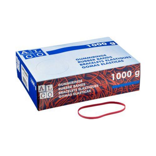 4007735007607 - Gummibänder 760 4 x 130mm rot 1kg Ø ca 82mm 4007735007607 760 1000 Gramm