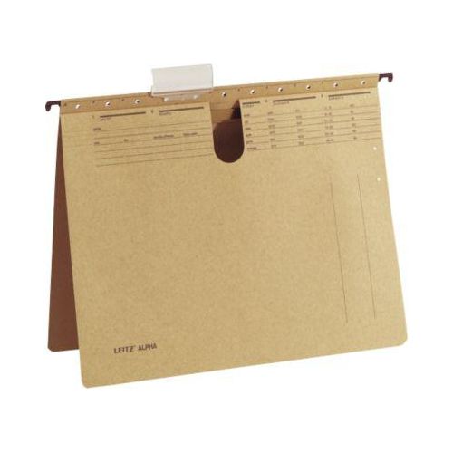 4002432331437 - AKTION LEITZ Hängehefter ALPHA® 1914 Karton naturbraun 1 x kaufmännische Heftung 10 St mit Prämie nach Registrierung
