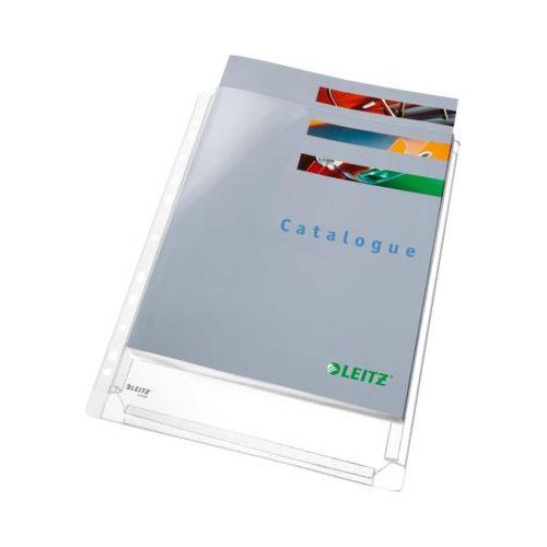 4002432363209 - Prospekthüllen Maxi 4756-30-03 mit Falte mit Einreißschutz A4 transluzent genarbt oben offen 017mm 4002432363209 5 Stück