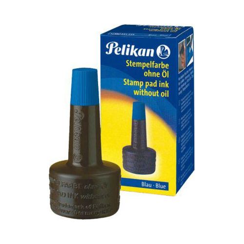 4012700351210 - PELIKAN Stempelfarbe ooel blau 4K ohne oel schnelltrocknend Inhalt 28 ml (00351213)