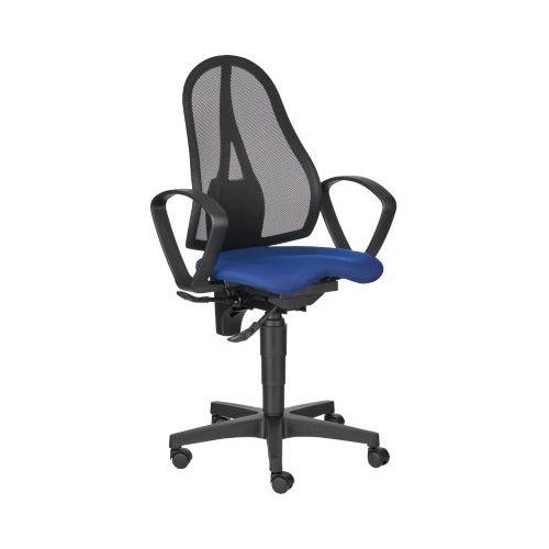 4014296256559 - Pure Bürostuhl BALANCE 400 NET Permanentkontakt mit Armlehnen Fitness-Orthositz blau