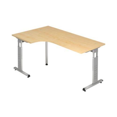 4032062014530 - Hammerbacher Matrix Höhenverstellbar Schreibtisch Freiform Ahorn Aluminium Holz Kunststoff Spanplatte C-Fuß 2000 x 1200 x 850 mm 4032062014530 - Hammerbacher Matrix Höhenverstellbar Schreibtisch Freiform Ahorn Aluminium Holz Kunststoff Spanplatte C-Fuß 2000 x 1200 x 850 mm