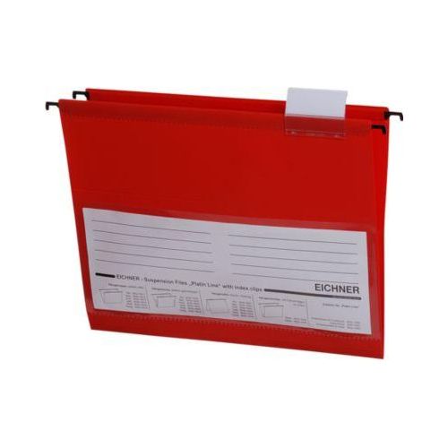 4052301008649 - Eichner Hängetaschen für Formate bis Din A4 PVC 10 Stück rot