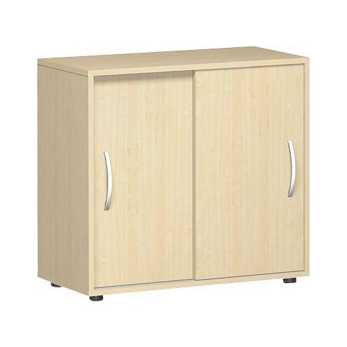 4038933408606 - Schiebetürenschrank PALENQUE 2 Ordnerhöhen 1 Boden B 800 x T 400 x H 752 mm Ahorn