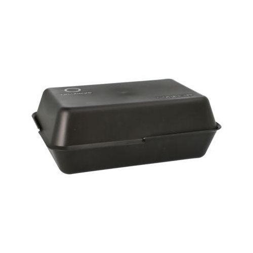 8717202977659 - Mehrweg Lunchbox 2-teilig recycelbarer PP Kunststoff schwarz Bruch- und schnittfeste Menübox (B x H) 156 x 78 cm aus Polypropylen 1 Packung = 24 Foodboxen Länge 234 cm