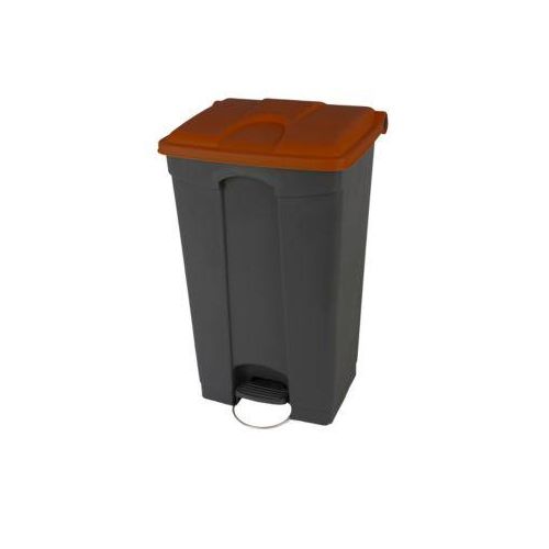 4895238701258 - Tretabfalleimer Probbax Volumen 90 l mit Rollen und Deckel L 500 x B 412 x H 820 mm Kunststoff braun-dunkelgrau