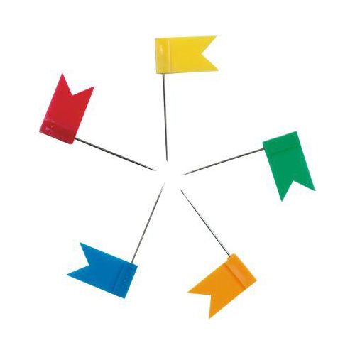 4007735007263 - Markierfähnchen 5-farbig sortiert 25mm 4007735007263 726 20 Stück