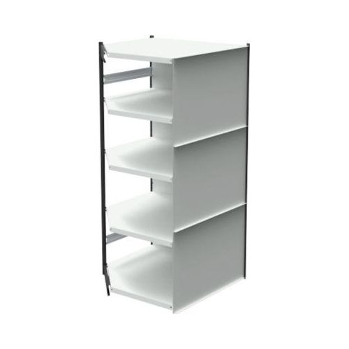 4044917045903 - Stahlregal PROGRESS 2000 Eckregalfeld Rückwand H 1900 x B 400 + T 600 mm Rahmen schwarz