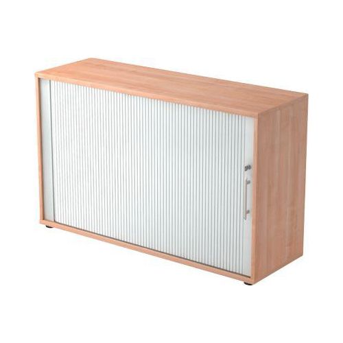 4032062151297 - Querrollladenschrank ULM 2 OH Rollläden alusilber B 1200 x T 400 x H 748 mm Nussbaum-Dekor