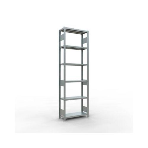 4004514282040 - Schulte Lagertechnik Fachbodenregal-Stecksystem MULTIplus 250 Grundregal Längenriegel 2500x750x300 mm 6 Böden verzinkt