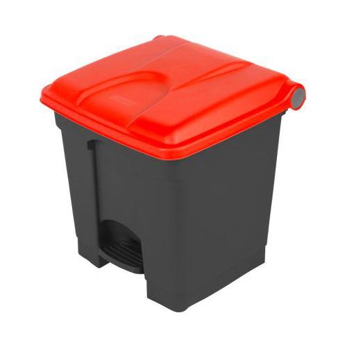 4895238700879 - Tretabfalleimer Probbax Volumen 30 l mit Deckel L 410 x B 398 x H 435 mm Kunststoff rot-dunkelgrau 4895238700879 - Tretabfalleimer Probbax Volumen 30 l mit Deckel L 410 x B 398 x H 435 mm Kunststoff rot-dunkelgrau