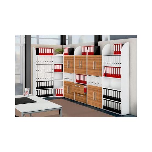 4044917421424 - Regalfeld Büroregal Dante mit Rückwand BXHxT 800x2250x325mm w