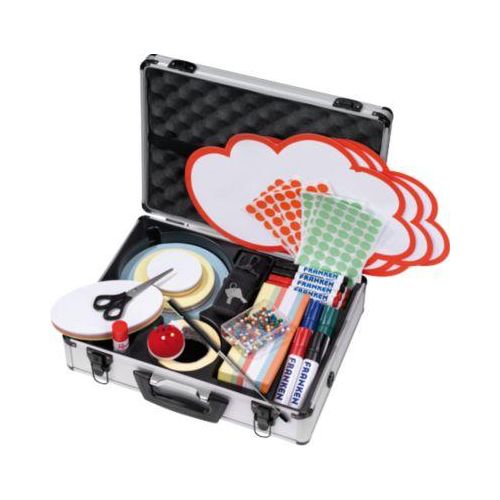 4016946181129 - FRANKEN Moderationskoffer Moderatorenkoffer 32x43x12cm 2220 Teile Silber