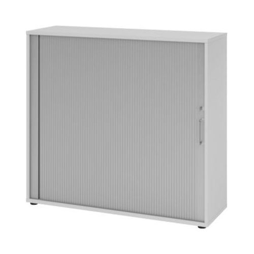 4032062185162 - Querrollladenschrank Breno 3 OH abschließbar stapelbar B 1200 x T 400 x H 1100 mm Spanplatte lichtgrau