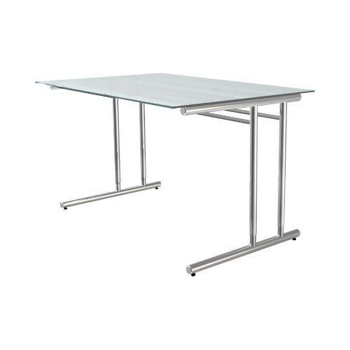 4044917434097 - Schreibtisch 11764882 manuell höhenverstellbar 68 - 82cm (H) 120cmx80cm (BxT) rechteckig Milchglas chrom 4044917434097 Ker 4044917434097 - Schreibtisch 11764882 manuell höhenverstellbar 68 - 82cm (H) 120cmx80cm (BxT) rechteckig Milchglas chrom 4044917434097 Ker