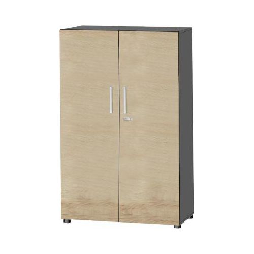 4250510933787 - Select Schrank SET UP 4 OH abschließbar B 800 x T 420 x H 1470 mm graphit Wildeiche