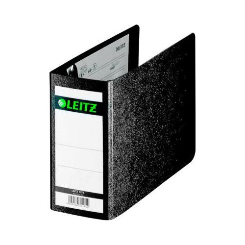 4002432301140 - - Ordner 80mm din A6 quer Werkstoff Hartpappe recycelt Material der Kaschierung außen Papier Material der Kaschierung innen Papier schwarz