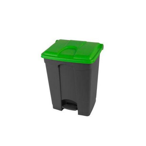 4895238701074 - Tretabfalleimer Probbax Volumen 70 l mit Deckel L 495 x B 412 x H 673 mm Kunststoff grün-dunkelgrau