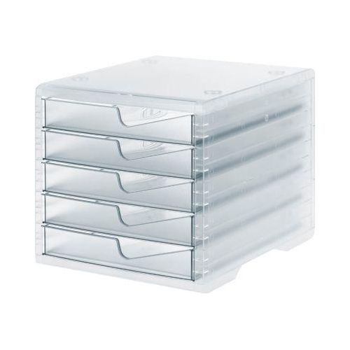 7612176077293 - Schubladenbox styro® styroswing light 5 Schübe Auszugsperre & Griffmulde stapelbar B 270 x T 340 x H 255 mm Polystyrol transparent-transparent 7612176077293 - Schubladenbox styro® styroswing light 5 Schübe Auszugsperre & Griffmulde stapelbar B 270 x T 340 x H 255 mm Polystyrol transparent-transparent