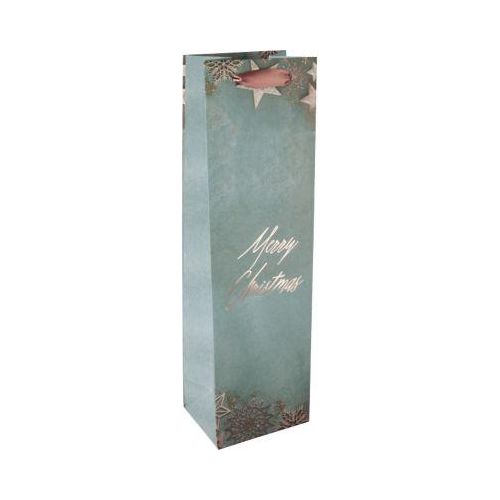 4004360769054 - Flaschentasche Glamorous Christmas Sterne Bodeneinlage Seidenbandgriffe B 100 x T 80 x H 350 mm Weißkarton Kunststoff blau-kupfer 1 Stück 4004360769054 - Flaschentasche Glamorous Christmas Sterne Bodeneinlage Seidenbandgriffe B 100 x T 80 x H 350 mm Weißkarton Kunststoff blau-kupfer 1 Stück