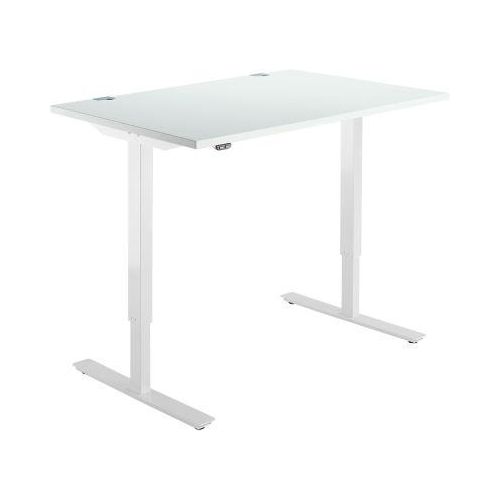 4250510858967 - Select Schreibtisch Start Off elektrisch höhenverstellbar Rechteck T-Fuß B 1200 x T 800 x H 705-1205 mm lichtgrau weiß