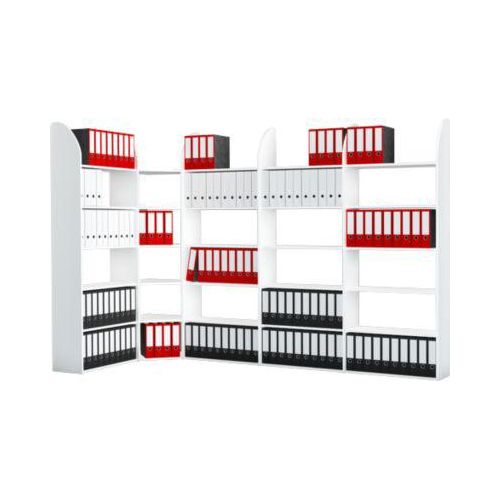 4044917421349 - Büroregal Dante® Regalfeld H 2250 x B 1000 mm ohne Rückwand weiß 4044917421349 - Büroregal Dante® Regalfeld H 2250 x B 1000 mm ohne Rückwand weiß