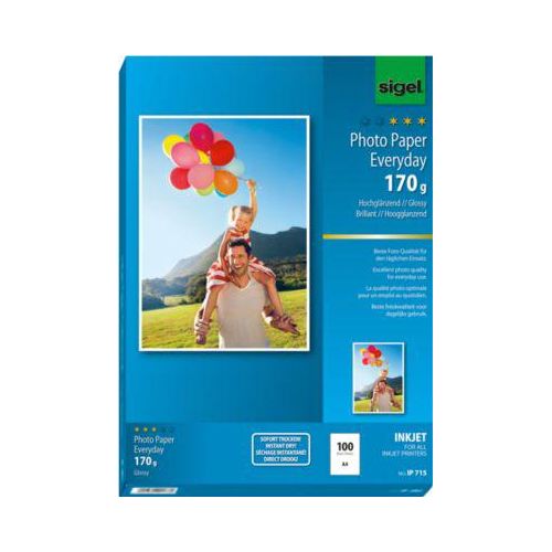 4004360998867 - Fotopapier Everyday IP 715 A4 für Inkjet 170g weiß hochglänzend einseitig bedruckbar 4004360998867 100 Blatt 4004360998867 - Fotopapier Everyday IP 715 A4 für Inkjet 170g weiß hochglänzend einseitig bedruckbar 4004360998867 100 Blatt