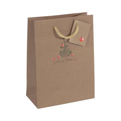 4004360799686 - Geschenktasche GT041 Christmas with Apples Weihnachten Small Christmas with apples Kunststoffkordel mit Geschenkanhänger Ch 5 Stück