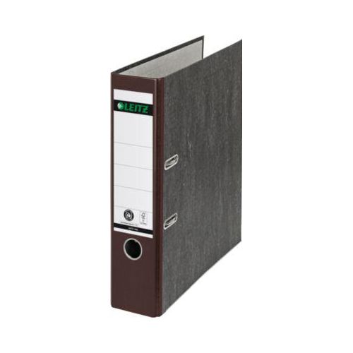 4002432359325 - Ordner LEITZ® 1080 DIN A4 Rückenbreite 80 mm Griffloch geklebtes Rückenschild klimaneutral Hartpappe 1 Stück braun