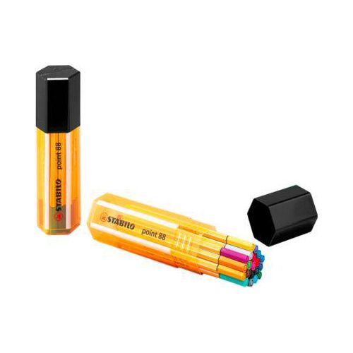 4006381138666 - STABILO® Fineliner Point 88 Strichstärke 04 mm farbsortiert in Sechskantbox mit 20 Stück 4006381138666 - STABILO® Fineliner Point 88 Strichstärke 04 mm farbsortiert in Sechskantbox mit 20 Stück