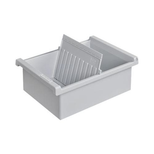 4012473956018 - - Karteitrog 171 x 76 x 346 cm (b x h x t) din A6 quer 1300 Karten Polystyrol lichtgrau 2 Stützplatten