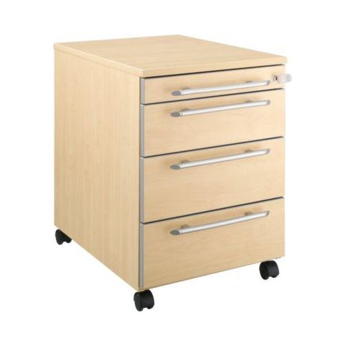 4251898810110 - Select Rollcontainer Moxxo IQ 1233 runder Griff 1 Utensilienfach 3 Schübe B 432 x T 580 x H 595 mm abschließbar Ahorn-Dekor 4251898810110 - Select Rollcontainer Moxxo IQ 1233 runder Griff 1 Utensilienfach 3 Schübe B 432 x T 580 x H 595 mm abschließbar Ahorn-Dekor