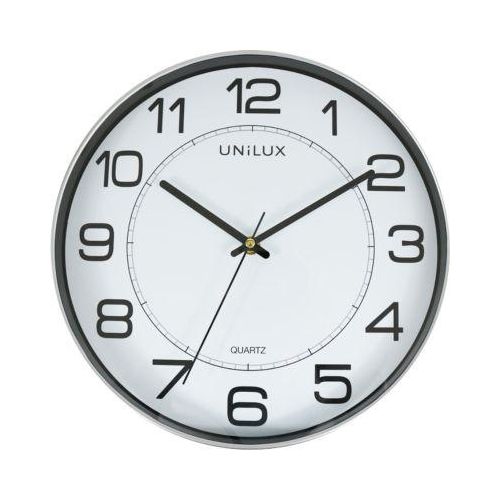 3595560023714 - UNILUX MAGNET Wanduhr Quarzuhrwerk 305 cm Magnetbefestigung metallgrau Batterie inklusive