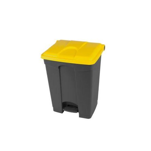 4895238701128 - Tretabfalleimer Probbax Volumen 70 l mit Deckel L 495 x B 412 x H 673 mm Kunststoff gelb-dunkelgrau