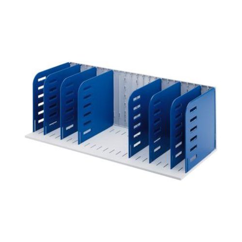 7612176112338 - Belegefach rac 723 x 248 x 304 cm (B x H x T) 7 Fächer Polyl grau blau