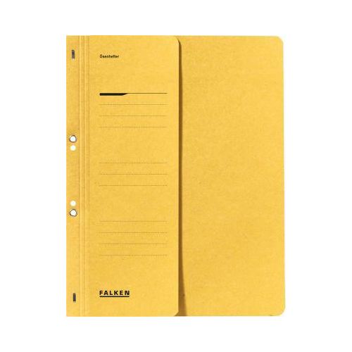 4014481501310 - Ösenhefter 80003825 A4 gelb halber Vorderdeckel Recyclingkarton 250g 4014481501310 Falken