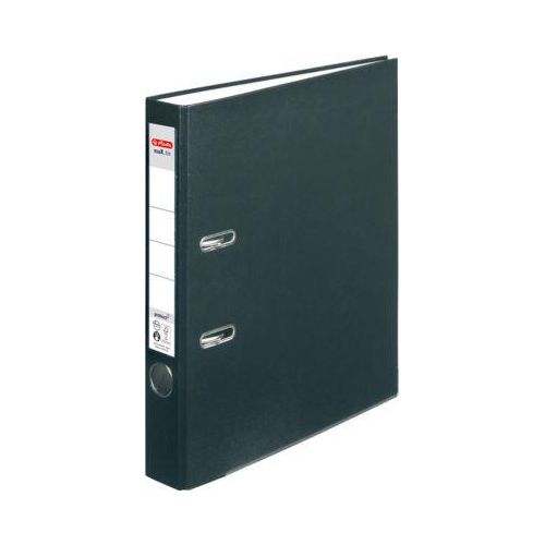 4008115450808 - herlitz maXfile protect Ordner DIN A4 50 mm Schwarz 2 Ringe 5450804 Pappkarton PP (Polypropylen) Texturiert Hochformat