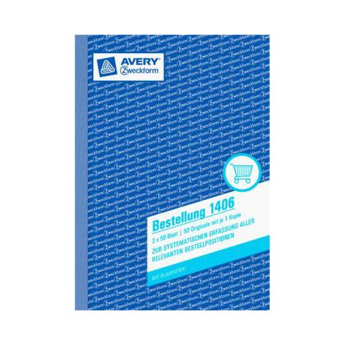 4004182014066 - AVERY Zweckform Geschäftsformulare Bestellung Bestellung A5 KP 1406 DIN A5 2x 50 Seiten