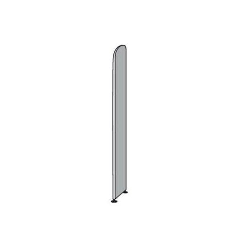 4044917421509 - Büroregal Dante® Abschlusswange für Regale ohne Rückwand H 2600 mm weiß