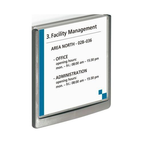 4005546404691 - DURABLE Türschild aus Kunststoff VE 5 Stk HxBxT 149 x 149 x 12 mm