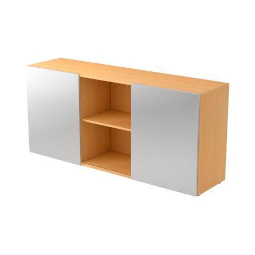 4032062140253 - Schiebetürenschrank Spanplatte 1 Fachboden 1600 x 420 x 748 mm Buche Braun Silber 4032062140253 - Schiebetürenschrank Spanplatte 1 Fachboden 1600 x 420 x 748 mm Buche Braun Silber