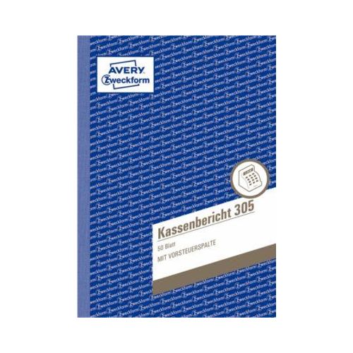 4004182003053 - Kassenbericht Formular Papierformat din A5 Anzahl der Blätter 50 Bl - Avery Zweckform 4004182003053 - Kassenbericht Formular Papierformat din A5 Anzahl der Blätter 50 Bl - Avery Zweckform