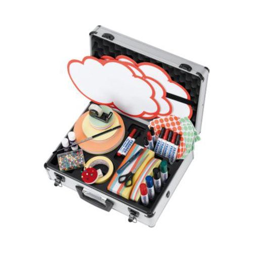 4016946060073 - FRANKEN Moderationskoffer Profi Moderatorenkoffer mit Inhalt über 2500 Teile Aluminium UMK