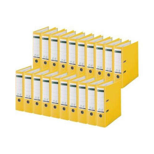 4002432489923 - LEITZ® Ordner 1010 DIN A4 Rückenbreite 80 mm 20 Stück gelb