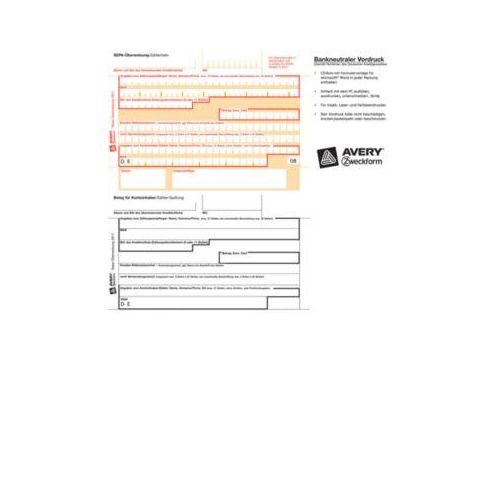 4004182028179 - EU Standard Überweisung 2817 A4 quer mit Software 4004182028179 Zweckform 2817 100 Blatt 4004182028179 - EU Standard Überweisung 2817 A4 quer mit Software 4004182028179 Zweckform 2817 100 Blatt