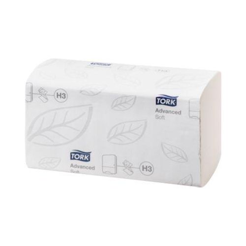 7322540542660 - Tork® Papierhandtücher Advanced 290143 Zick-Zack-Falzung 2-lagig Einzeltuchentnahme 15 Pack á 250 Stück (3750 Blatt) hochweiß