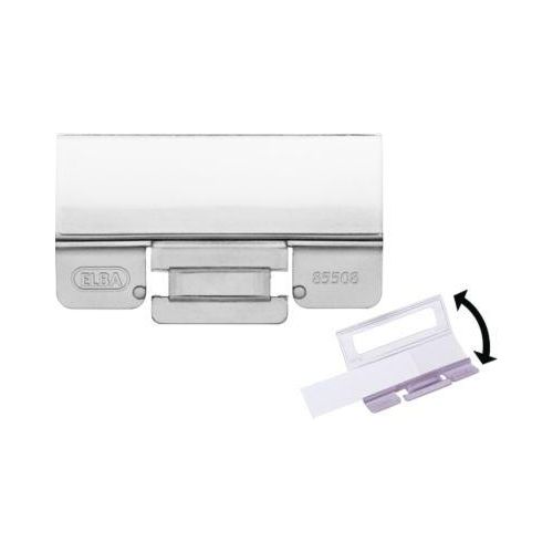 4002030039483 - Vollsichtreiter ELBA mit Beschriftungsschildchen 58 x H 20 mm Polypropylen farblos 25 Stück