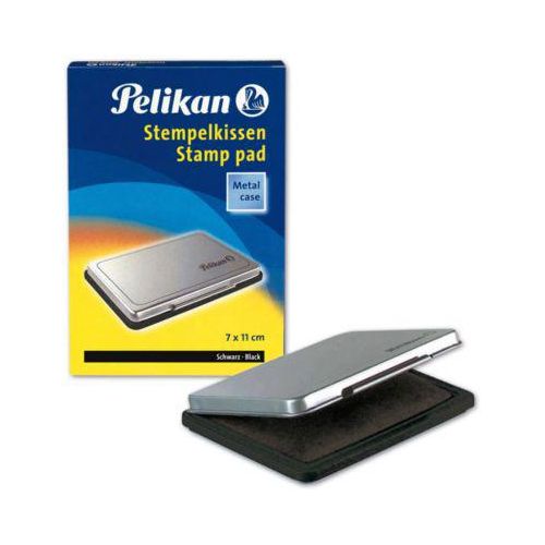 4012700331779 - PELIKAN Stempelkissen 2 schwarz im Metallic Gehaeuse Stempelflaeche 7x11 cm schwarz getraenkt mit Farbe ohne oel nachfuellbar (00331777)