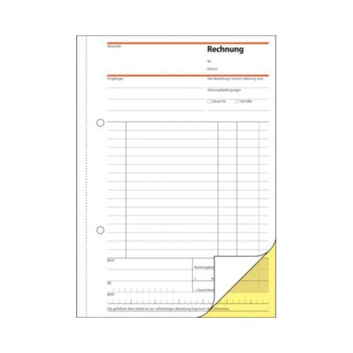 4004360910814 - Rechnung SD031 1 und 2 Blatt bedruckt seldbstdurchschreibend A5-hoch 4004360910814 Sigel